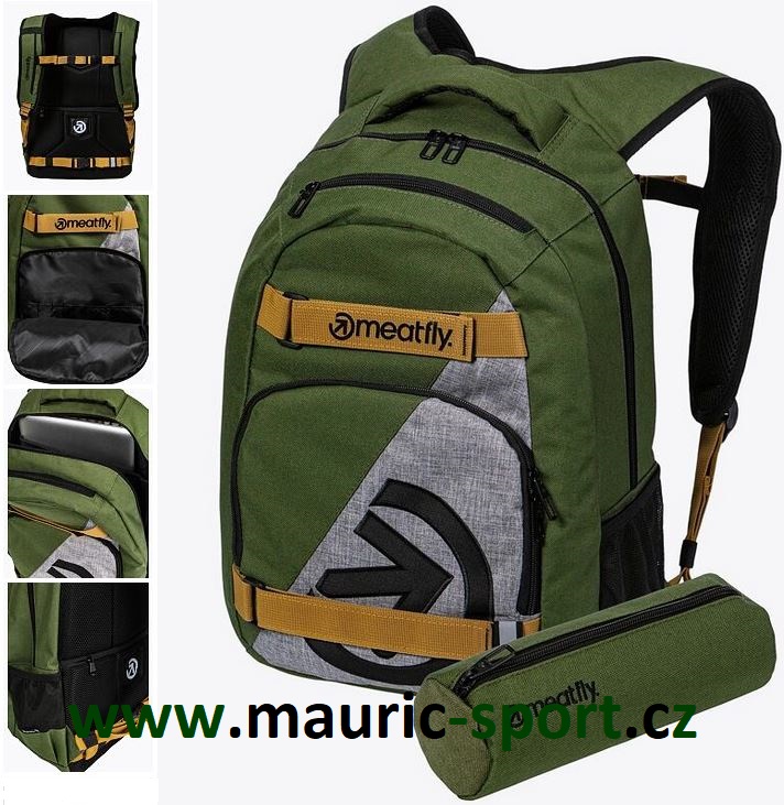 Batoh Meatfly Exile, Olive/Grey, 24 L + ZDARMA DOPRAVA, PENÁL V CENĚ